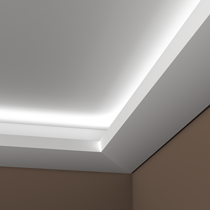 Отделка стен и потолка Карниз Европласт 1.50.212 жёсткий 169х74х2000 мм