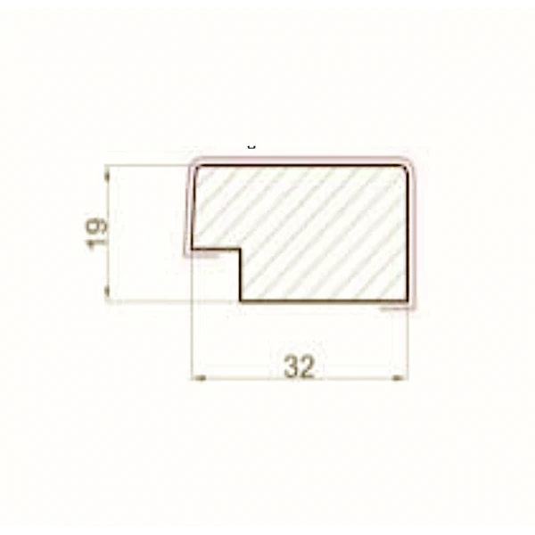 Отделка стен и потолка Финишная рейка для реечной панели WellMaker ПНп-37 Блэк 19х32х2800 мм