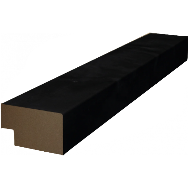 Отделка стен и потолка Финишная рейка для реечной панели WellMaker ПНп-37 Блэк 19х32х2800 мм