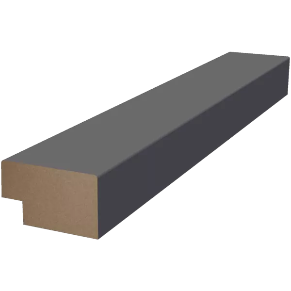 Отделка стен и потолка Финишная рейка для реечной панели WellMaker ПНп-37 Графит 19х32х2800 мм