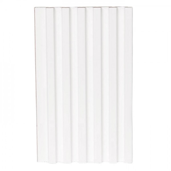 Отделка стен и потолка Реечная панель WellMaker ПН-38 МДФ Альпийский (белабел) 12х123х2800 мм