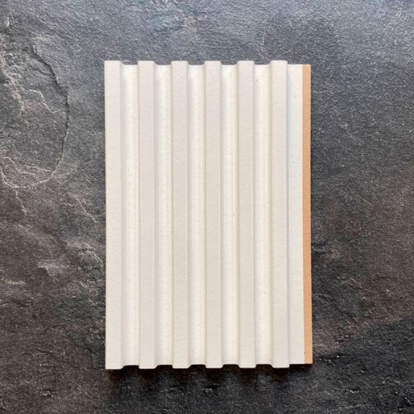 Отделка стен и потолка Реечная панель WellMaker ПН-38 МДФ Альпийский (белабел) 12х123х2800 мм