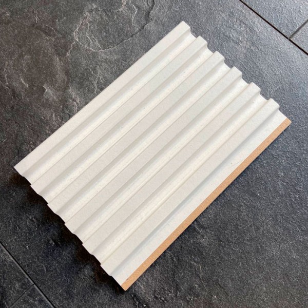 Отделка стен и потолка Реечная панель WellMaker ПН-38 МДФ Альпийский (белабел) 12х123х2800 мм