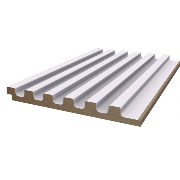 Отделка стен и потолка Реечная панель WellMaker ПН-38 МДФ Альпийский (белабел) 12х123х2800 мм