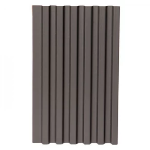 Реечная панель WellMaker ПН-38 МДФ Графит 12х123х2800 мм