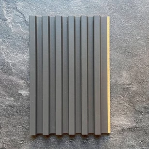 Реечная панель WellMaker ПН-38 МДФ Графит 12х123х2800 мм