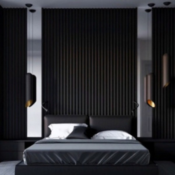 Отделка стен и потолка Финишная рейка для реечной панели WellMaker ПНл-38 Блэк 12х25х2800 мм