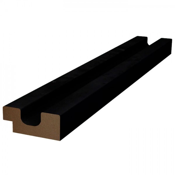 Отделка стен и потолка Финишная рейка для реечной панели WellMaker ПНп-38 Блэк 12х29х2800 мм