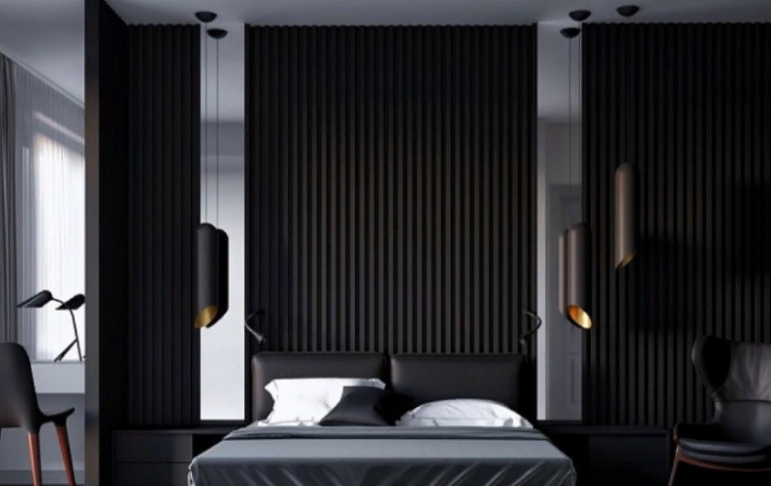 Отделка стен и потолка Реечная панель WellMaker ПН-43 Блэк 12х123х2800 мм