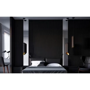 Реечная панель WellMaker ПН-43 Блэк 12х123х2800 мм