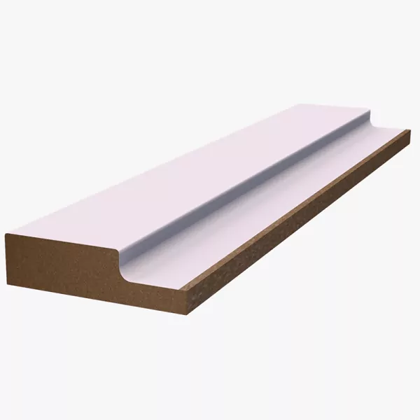 Отделка стен и потолка Финишная рейка для реечной панели WellMaker ПНл-43 Альпийский (белабел) 12х44х2800 мм