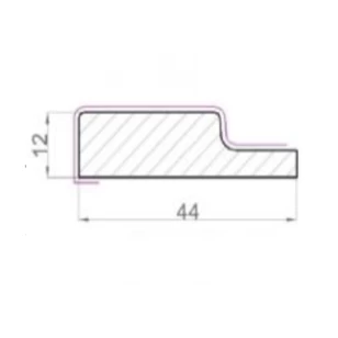 Финишная рейка для реечной панели WellMaker ПНл-43 Артисан 12х44х2800 мм