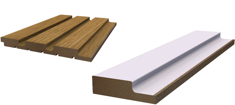 Отделка стен и потолка Финишная рейка для реечной панели WellMaker ПНл-43 Дуб нанофлекс 12х44х2800 мм