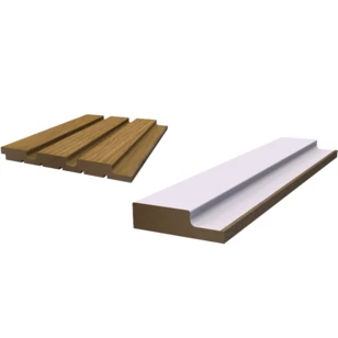 Финишная рейка для реечной панели WellMaker ПНл-43 Дуб нанофлекс 12х44х2800 мм