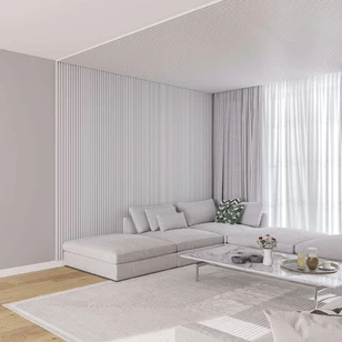 Реечная панель Grace МДФ 3D Line Modern L01 Береза белая 19х160х2750 мм