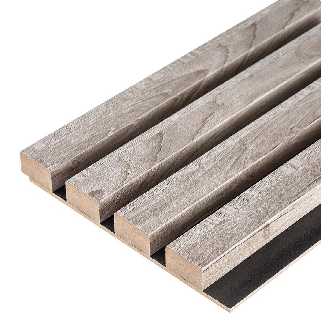 Отделка стен и потолка Реечная панель Grace МДФ 3D Line Modern L03 Ель серебристая 19х160х2750 мм