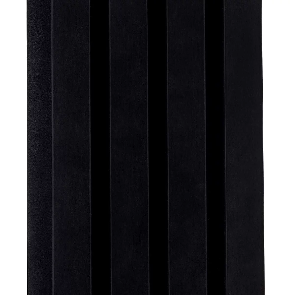 Отделка стен и потолка Реечная панель Grace МДФ 3D Line Modern L04 Черная 19х160х2750 мм