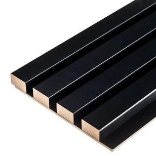 Реечная панель Grace МДФ 3D Line Modern L04 Черная 19х160х2750 мм