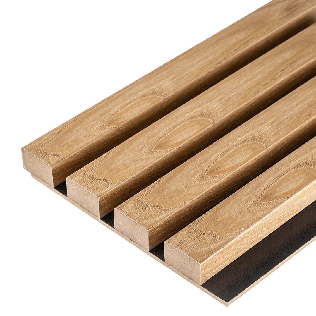 Отделка стен и потолка Реечная панель Grace МДФ 3D Line Modern L06 Дуб альпийский 19х160х2750 мм