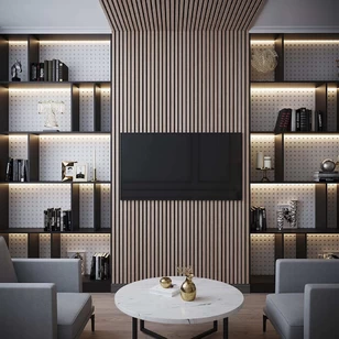 Реечная панель Grace МДФ 3D Line Modern L07 Ель сибирская 19х160х2750 мм