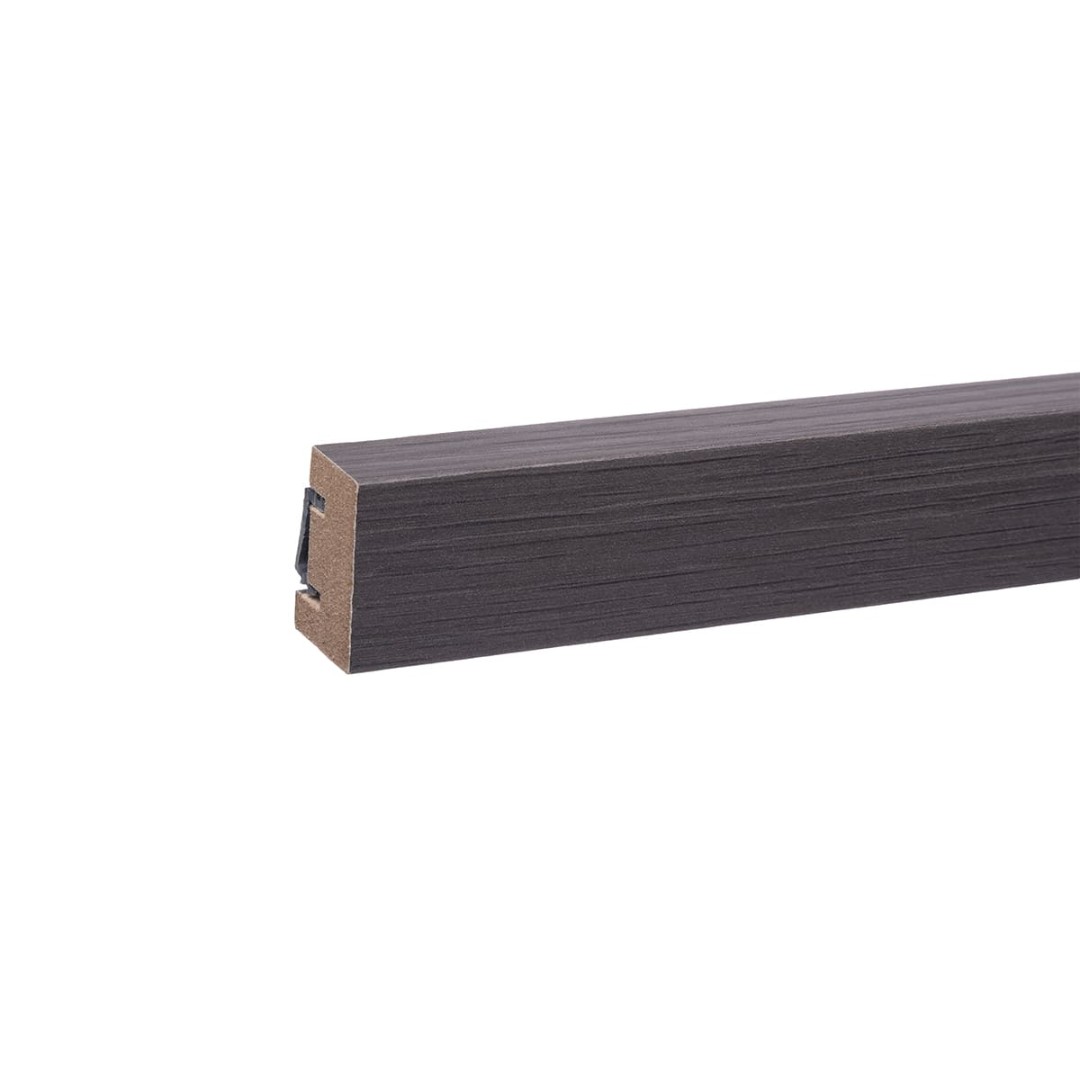 Отделка стен и потолка Финишная рейка для реечной панели Grace L08 Ироко с монтажной планкой в комплекте 18х27х2750 мм