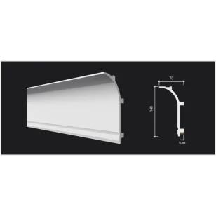 Карниз Decor-Dizayn DD520 70х140х2000 мм