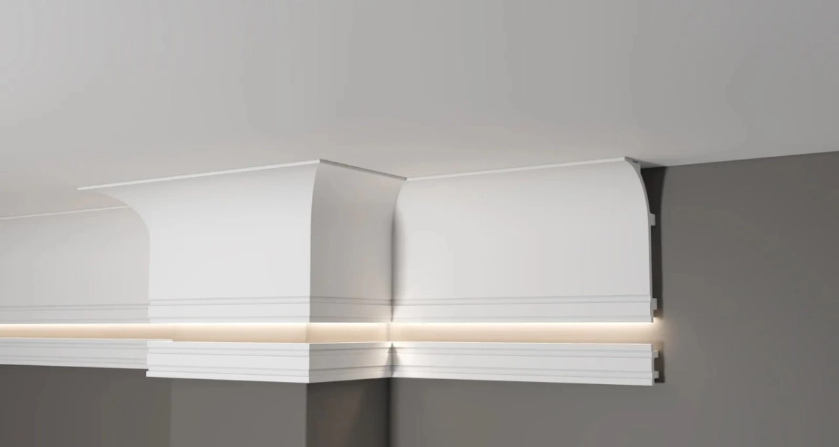 Отделка стен и потолка Карниз Decor-Dizayn DD520 70х140х2000 мм