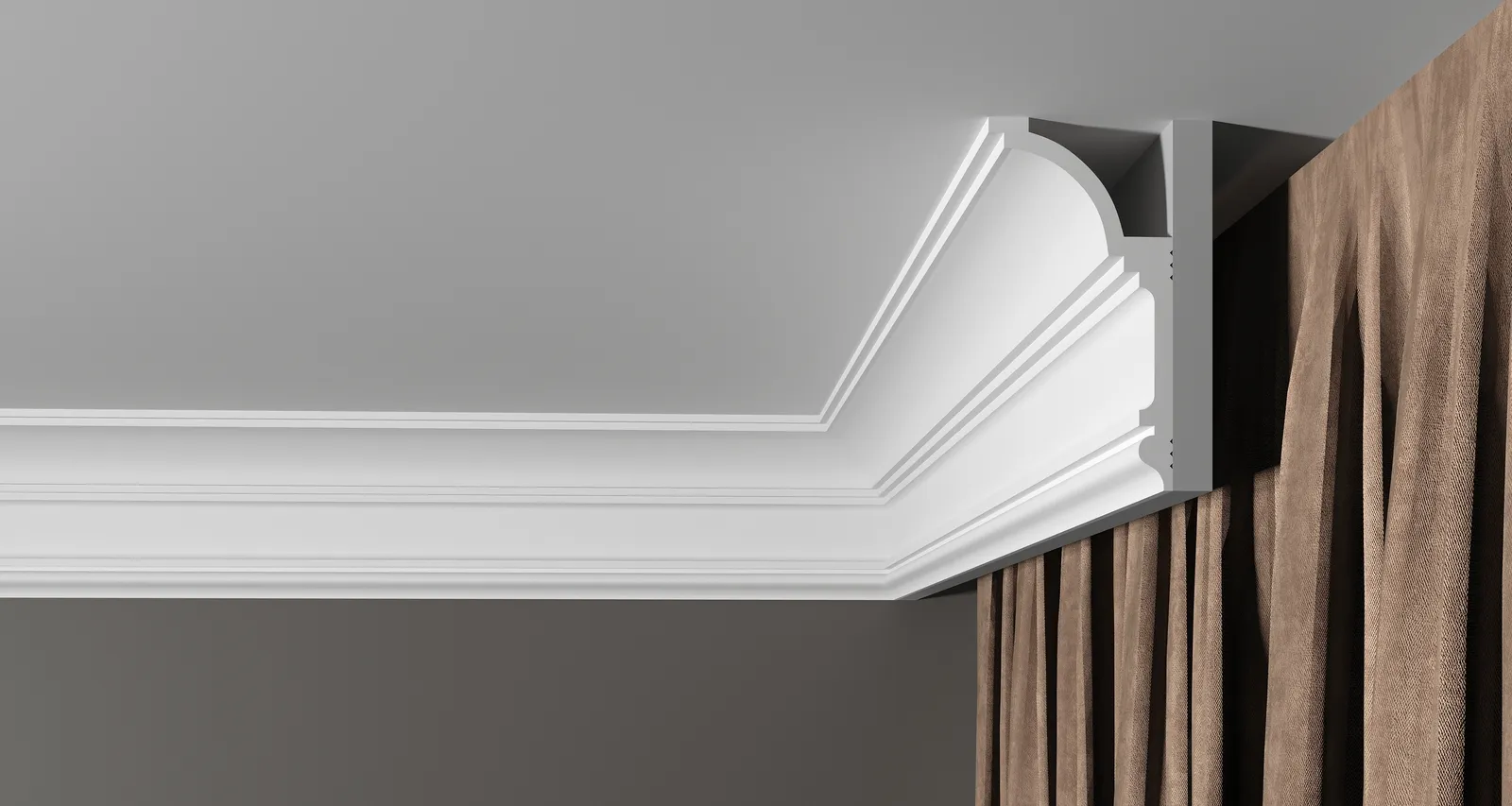 Отделка стен и потолка Карниз Decor-Dizayn DD517 60х120х2000 мм