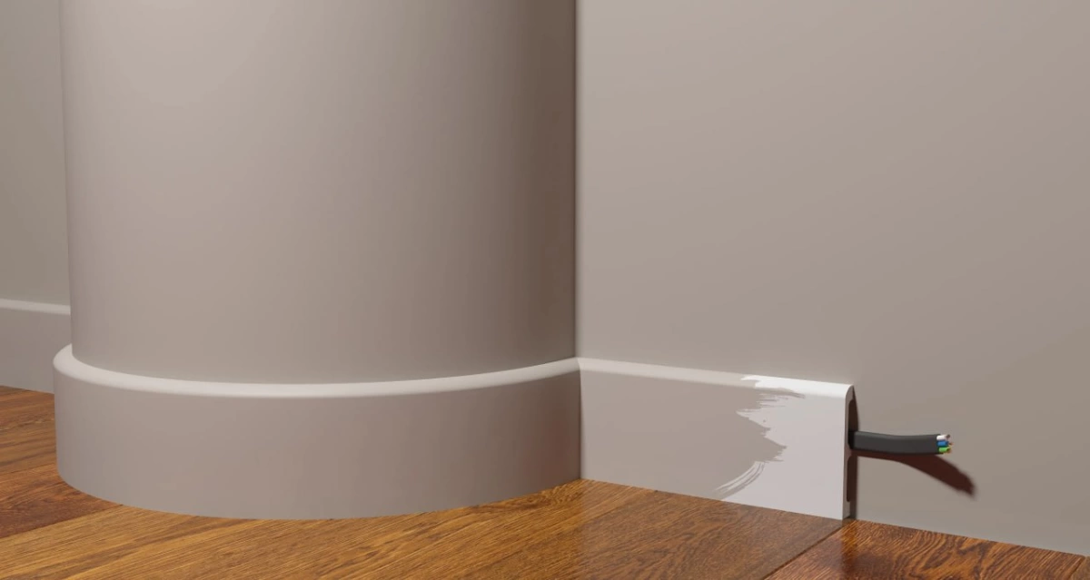 Отделка стен и потолка Плинтус Decor-Dizayn Грани DD706F гибкий 2000х80х13 мм