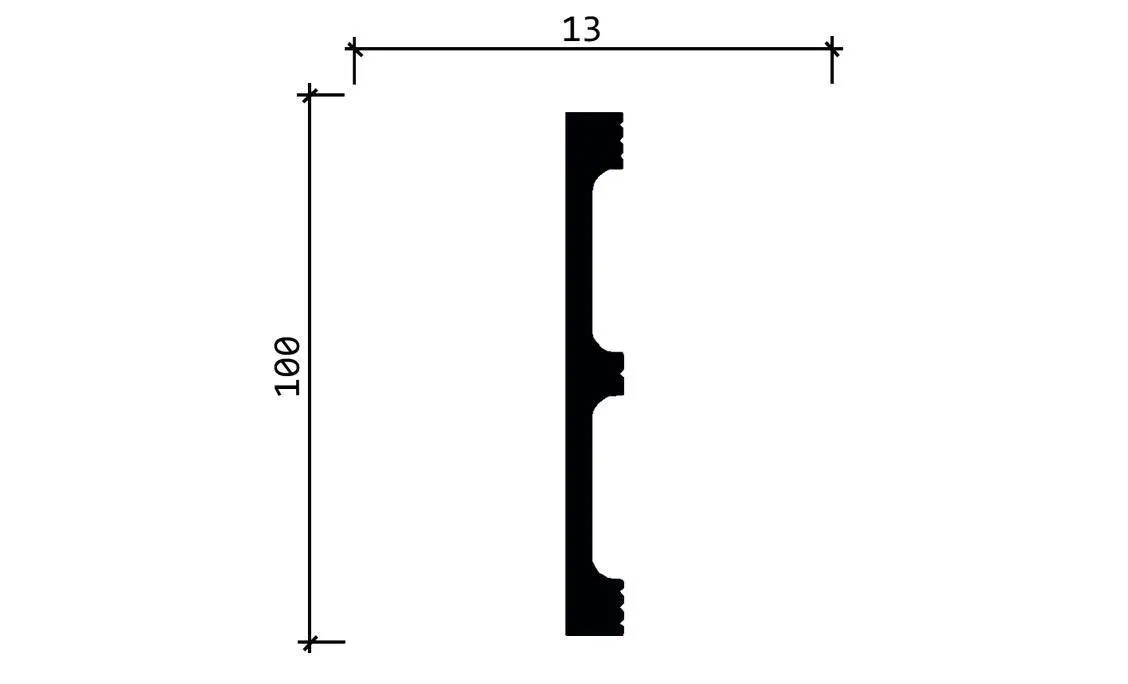 Отделка стен и потолка Плинтус Decor-Dizayn Грани DD709 2000х100х13 мм