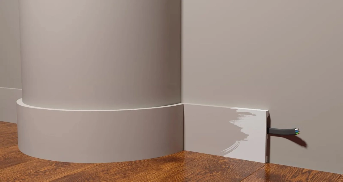 Отделка стен и потолка Плинтус Decor-Dizayn Грани DD709F гибкий 2000х100х13 мм