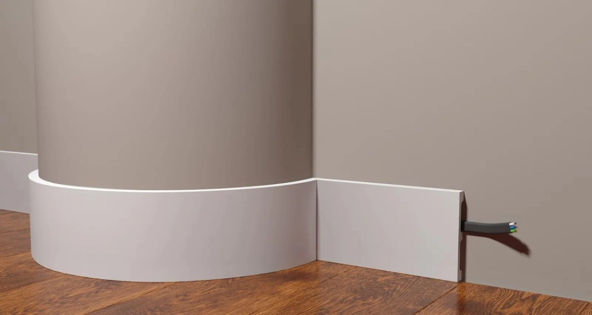 Отделка стен и потолка Плинтус Decor-Dizayn Грани DD709F гибкий 2000х100х13 мм