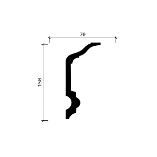 Карниз Decor-Dizayn DD505 70х150х2000 мм