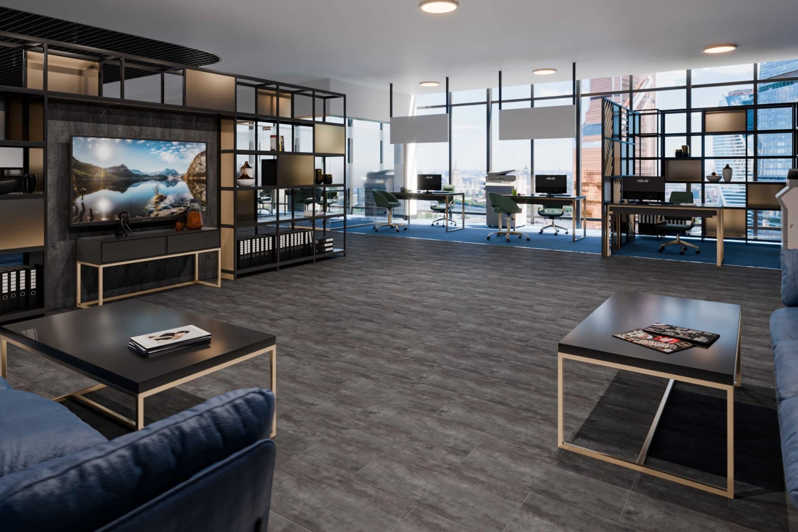 SPC Ламинат Кварцевая SPC плитка DAMY FLOOR ASCENT STRONG 1204-3-ST Арарат