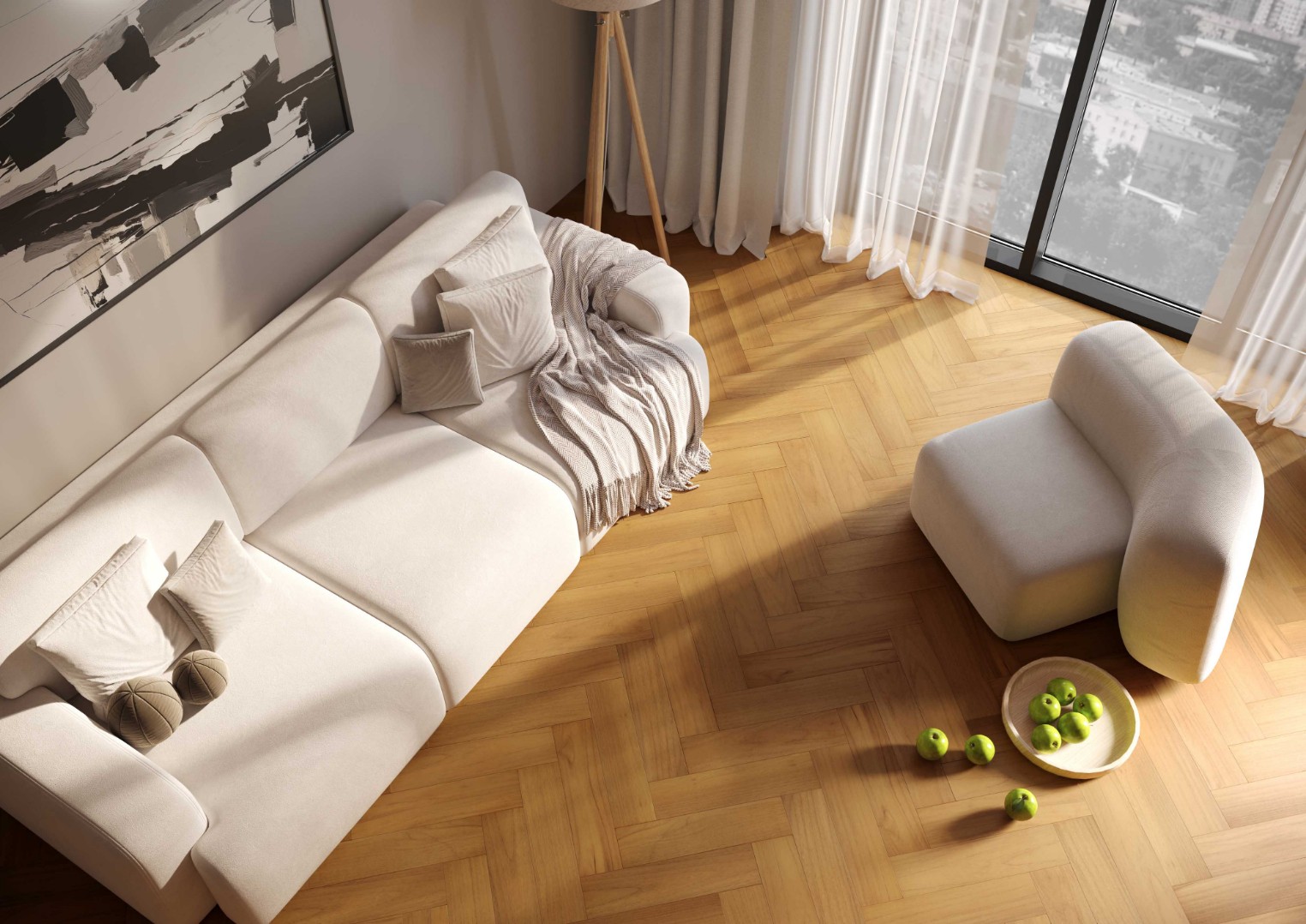 Кварцевый паркет Кварцевый паркет Quartz Parquet Штучный паркет Тик Южноамериканский 44-400-71 5/0,6 мм