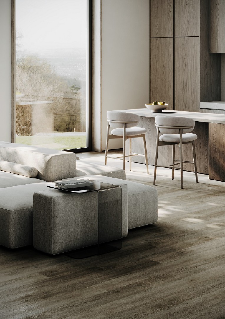 SPC Ламинат Кварцевый Ламинат Fargo Bevel Дуб Мустанг 50-7009-7