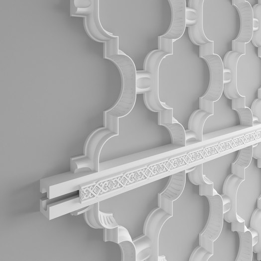 Отделка стен и потолка Молдинг Европласт 1.51.504 жёсткий 16х51х2040 мм