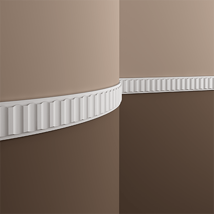Отделка стен и потолка Молдинг Европласт 1.51.338 гибкий 9х40х2000 мм