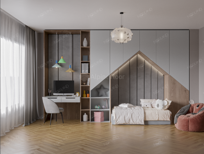 Виниловые полы Кварц-виниловая плитка LVT Norland Lagom Parquet 1034-11 Helig