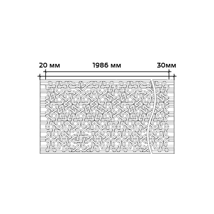Отделка стен и потолка Молдинг Европласт 1.51.518 жёсткий 33х259х2040 мм