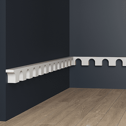 Отделка стен и потолка Молдинг Европласт 1.51.805 жёсткий 30х50х2000 мм