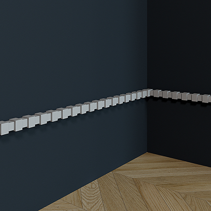 Отделка стен и потолка Молдинг Европласт 1.51.803 жёсткий 25х26х2000 мм