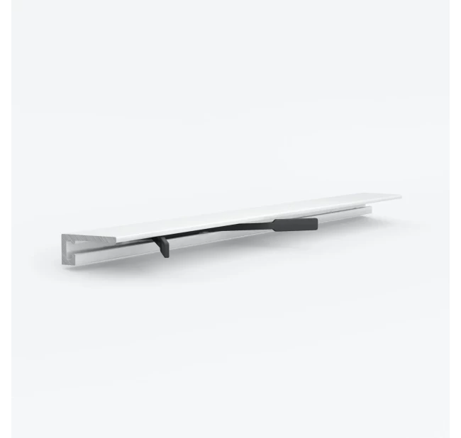 Отделка стен и потолка Микроплинтус LACONISTIQ micro 15 classic RAL9016 Белый мат. (15х5х2450мм) 7 зажимов в комплекте