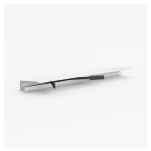 Микроплинтус LACONISTIQ micro 15 classic RAL9016 Белый мат. (15х5х2450мм) 7 зажимов в комплекте