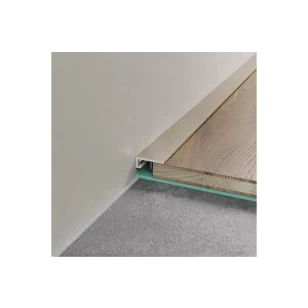 Микроплинтус LACONISTIQ micro 15 classic Светлое Золото анодированное (15х5х2450мм) 7 зажимов в комплекте