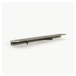 Микроплинтус LACONISTIQ  micro 15 classic Светлый Шампань анодированный (15х5х2450мм) 7 зажимов в комплекте