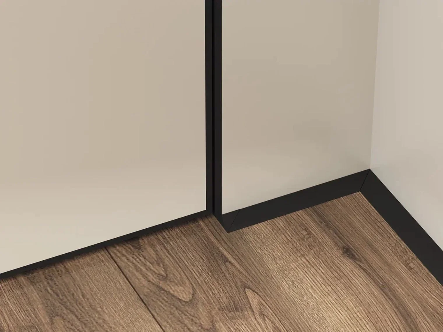 Отделка стен и потолка Микроплинтус LACONISTIQ micro 19 ARM RAL9016 Белый МАТОВЫЙ (19х5,5х2450мм) 7 зажимов в комплекте