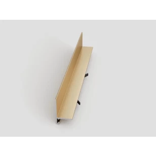 Микроплинтус LACONISTIQ Micro-L угловой Gold Edition анодированный (25,8х16,2х5х2450мм) 7 зажимов в комплекте