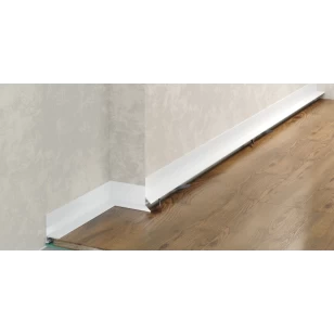 Микроплинтус LACONISTIQ Micro-L угловой Белый МАТОВЫЙ RAL9016  (25,8х16,2х5х2450мм) 7 зажимов в комплекте