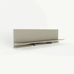 Микроплинтус LACONISTIQ Micro-L угловой Шампань анодированный (25,8х16,2х5х2450мм) 7 зажимов в комплекте